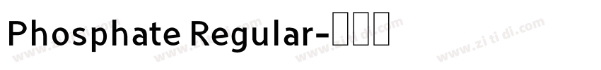 Phosphate Regular字体转换